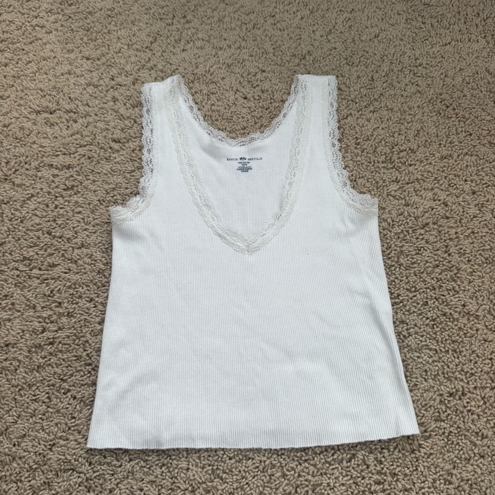 Brandy white lace Ronnie tank top
